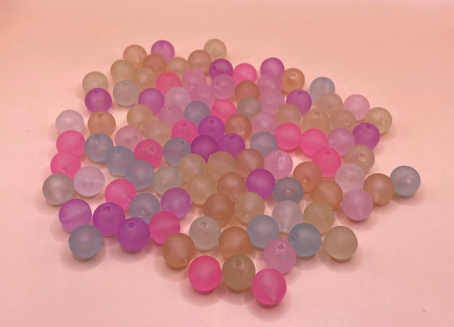 Frosted Bead Mix - 9mm