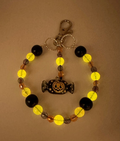 Luminous Jack-O-Lantern Keychain