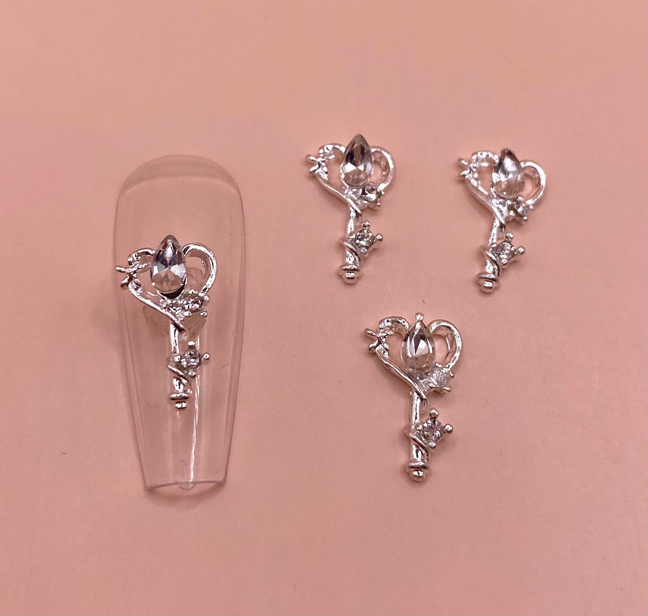 Key To My Heart | Zircon Metal Charms