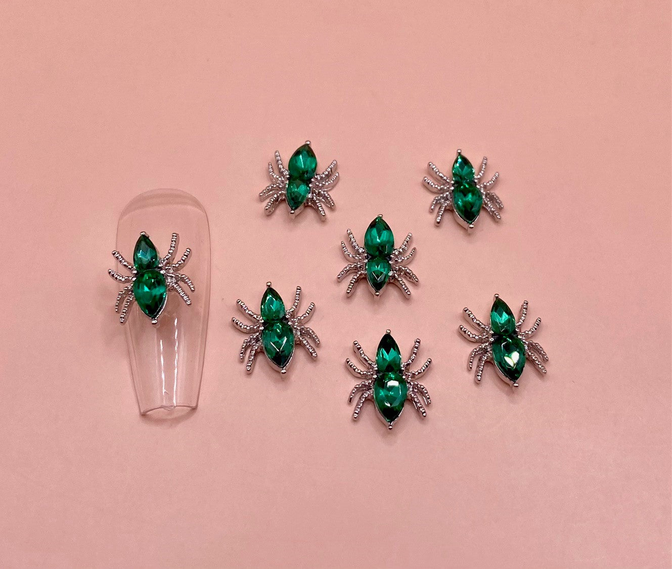 Emerald Spider | Zircon Metal Charms