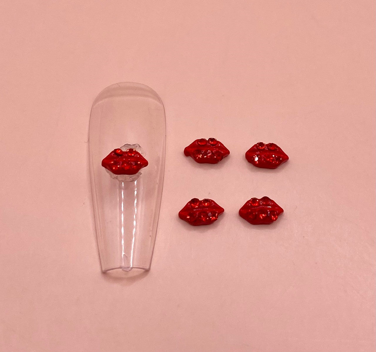 Tiny Red Lips | Metal Charms